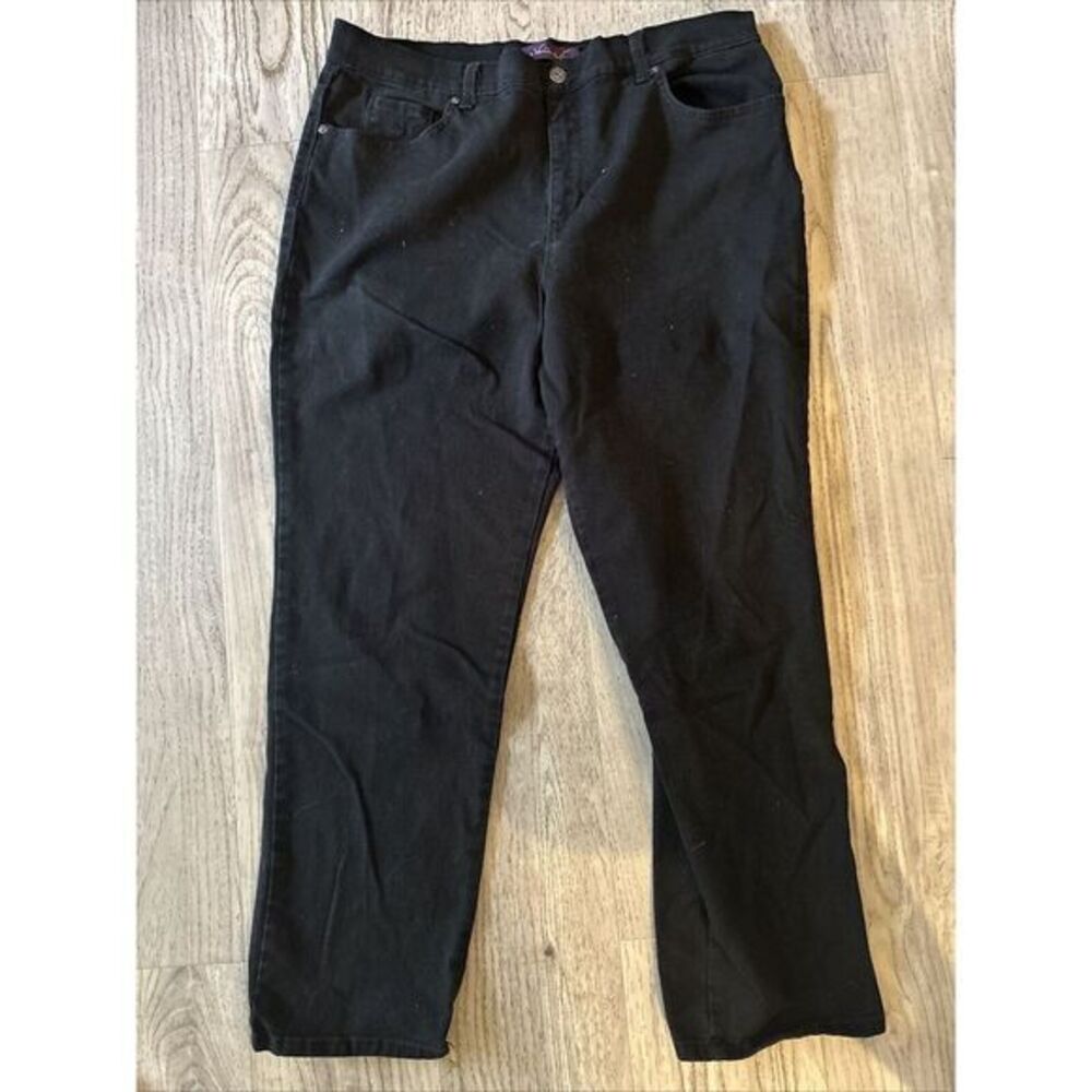 Gloria‎ Vanderbilt Women's Amanda Jeans Black Size 16 Short